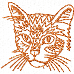Cats Embroidery Design 8 Cats Embroidery Design 8